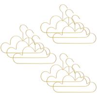 Kledinghanger Wolk - 9x - goud - kinderen - hangers