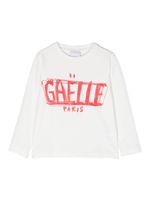 Gaelle Paris Kids t-shirt en coton à logo imprimé - Blanc