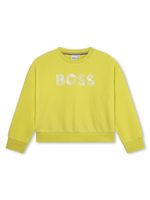 BOSS Kidswear sweat en jersey à logo embossé - Jaune - thumbnail