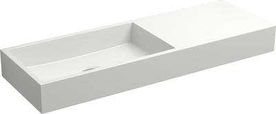 Clou Mini Wash Me Fontein voorbewerkt kraangat  56x19x7 cm  Wit