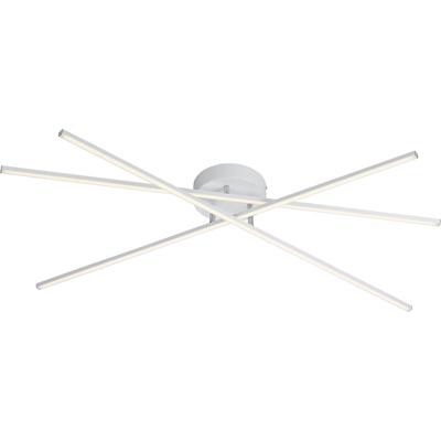 LED Plafondlamp - Plafondverlichting - Trion Tiraki - 24W - Warm Wit 3000K - Dimbaar - Rechthoek - Mat Wit - Aluminium LED Plafondlamp - Plafondverlichting - Trion Tiraki - 24W - Warm Wit 3000K - Dimbaar - Rechthoek - Mat Wit - Aluminium