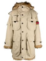 DSQUARED2 parka en coton à patch logo - Tons neutres - thumbnail