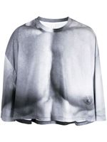 Doublet t-shirt froncé à manches longues - Gris - thumbnail