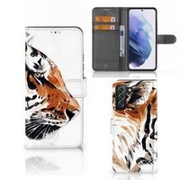 Hoesje Samsung Galaxy S22 Plus Watercolor Tiger - thumbnail