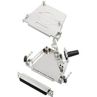 TRU COMPONENTS TCD45ZF37DMSK 7709388 D-SUB stekkerlijstset 45° aantal polen: 37 soldeerkelk 1 st.