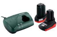 Metabo 10.8V Basis-set, 2x Accu 5,2Ah 1x Lader LC40 - 685067000