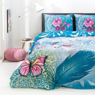 Fresh & Co Rose Flower 2-persoons (200 x 200/220 cm) Dekbedovertrek