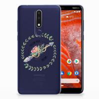 Nokia 3.1 Plus Telefoonhoesje met Naam Boho Dreams