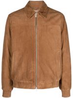 Lardini veste bomber en daim à fermeture zippée - Marron - thumbnail