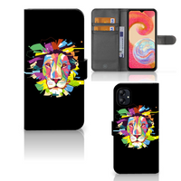 Samsung Galaxy A04e Leuk Hoesje Lion Color