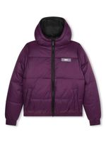 Dkny Kids doudoune réversible à logo imprimé - Violet