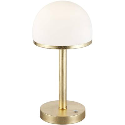 LED Tafellamp - Trion Berl - 4W - Warm Wit 3000K - Dimbaar - Rond - Mat Goud - Aluminium