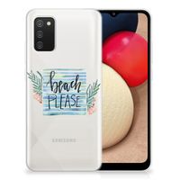 Samsung Galaxy A02s Telefoonhoesje met Naam Boho Beach