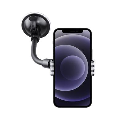 Shop4 - iPhone 12 mini Autohouder Autohouder Klem Zwart Shop4 - iPhone 12 mini Autohouder Autohouder Klem Zwart