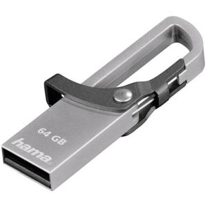 Hama FlashPen Hook-Style USB-stick 64 GB Grijs 123922 USB 2.0