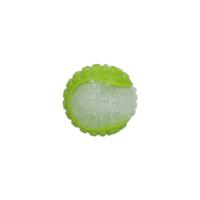 Dog Comets Glow in The Dark Moon Ball - 5 cm - Hondenspeelgoed - Apporteerspeelgoed - te water en op het land - met pieptoon - groen - S