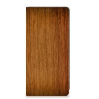 Motorola Moto G24 | G04 | G24 Power Book Wallet Case Donker Hout - thumbnail