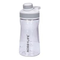 Waterfles / drinkfles / sportfles Aquamania - lichtgrijs - 530 ml - kunststof - bpa vrij - thumbnail