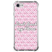 iPhone SE 2022/2020 | iPhone 8/7 Anti Shock Case Flowers Pink DTMP - thumbnail