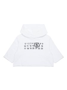 MM6 Maison Margiela Kids t-shirt en coton à patch logo - Blanc