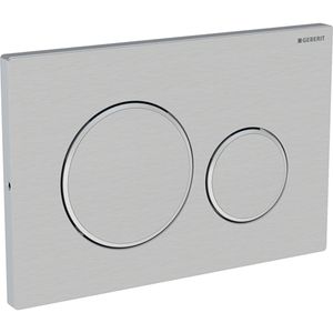 Geberit Sigma 20 bedieningspaneel rvs geborsteld voor Sigma reservoirs 8cm (UP720) en 12cm (UP320)