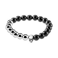 Natural Stone Bracelet Black Agate Armbanden - thumbnail