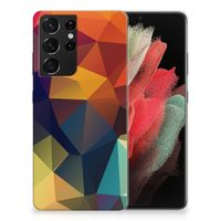 Samsung Galaxy S21 Ultra TPU Hoesje Polygon Color - thumbnail