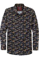 OLYMP Casual Modern Fit Overhemd marine, Paisley - thumbnail