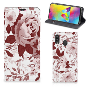 Bookcase Samsung Galaxy M20 Watercolor Flowers