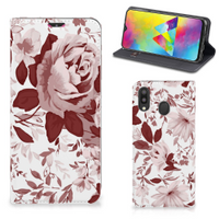 Bookcase Samsung Galaxy M20 Watercolor Flowers - thumbnail