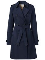 Burberry trench The Kensington Heritage mi-long - Bleu