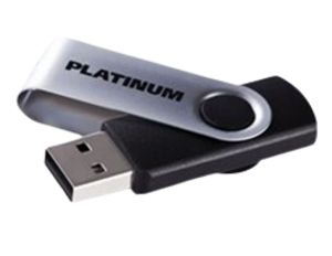 Platinum TWISTER USB flash drive 2 GB USB Type-A 2.0 Zwart, Zilver