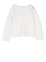 Bonpoint pull Amiral en maille - Blanc