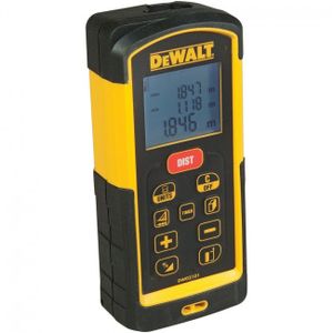 DeWALT DW03101 Laserafstandsmeter Zwart, Geel 100 m