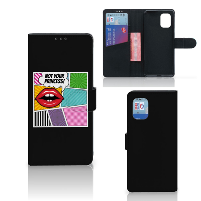 Xiaomi Mi 10 Lite Wallet Case met Pasjes Popart Princess Xiaomi Mi 10 Lite Wallet Case met Pasjes Popart Princess