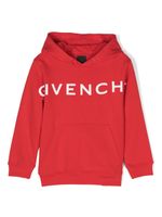 Givenchy Kids hoodie en polaire à motif 4G - Rouge - thumbnail