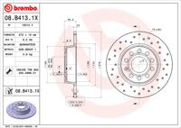 Remmenset, remschijf BREMBO, Remschijftype: Geperforeerd, Inbouwplaats: Achteras: , u.a. für Seat, Skoda, VW, Audi