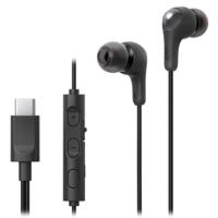 JVC HA-FR9UC-B Gumy Connect USB-C™ hoofdtelefoon met afstandsbediening met gemakkelijk in te drukken knoppen en microfoon aan/uit, zwart