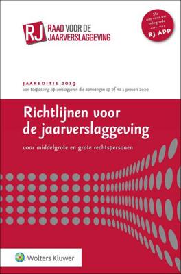 Richtlijnen voor de jaarverslaggeving, middelgrote en grote rechtspersonen 2019 - Hardcover (9789013151671)