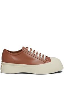 Marni baskets Pablo en cuir - Marron