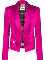 Philipp Plein blazer en satin Sartorial à simple boutonnage - Rose