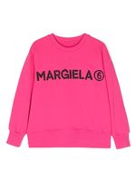 MM6 Maison Margiela Kids t-shirt en coton à logo - Rose - thumbnail