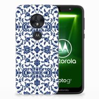 Motorola Moto G7 Play TPU Case Flower Blue