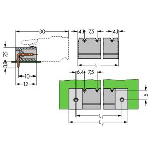 WAGO 231-835/001-000 Male behuizing (board) 231 Totaal aantal polen: 5 Rastermaat: 7.50 mm Inhoud: 100 stuk(s)