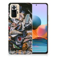 Xiaomi Redmi Note 10 Pro Siliconen Hoesje met foto Badges - thumbnail