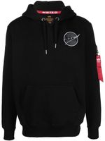 Alpha Industries hoodie à imprimé graphique - Noir