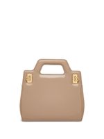 Ferragamo mini sac cabas Wanda en cuir - Tons neutres