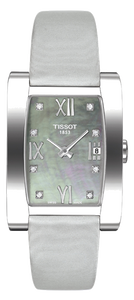 Horlogeband Tissot T0073091612601 / T603025353 Leder Grijs 15mm