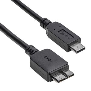 Akyga AK-USB-44 USB-kabel USB 3.2 Gen 1 (3.1 Gen 1) 1 m USB C Micro-USB B Zwart