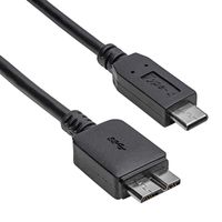 Akyga AK-USB-44 USB-kabel USB 3.2 Gen 1 (3.1 Gen 1) 1 m USB C Micro-USB B Zwart - thumbnail